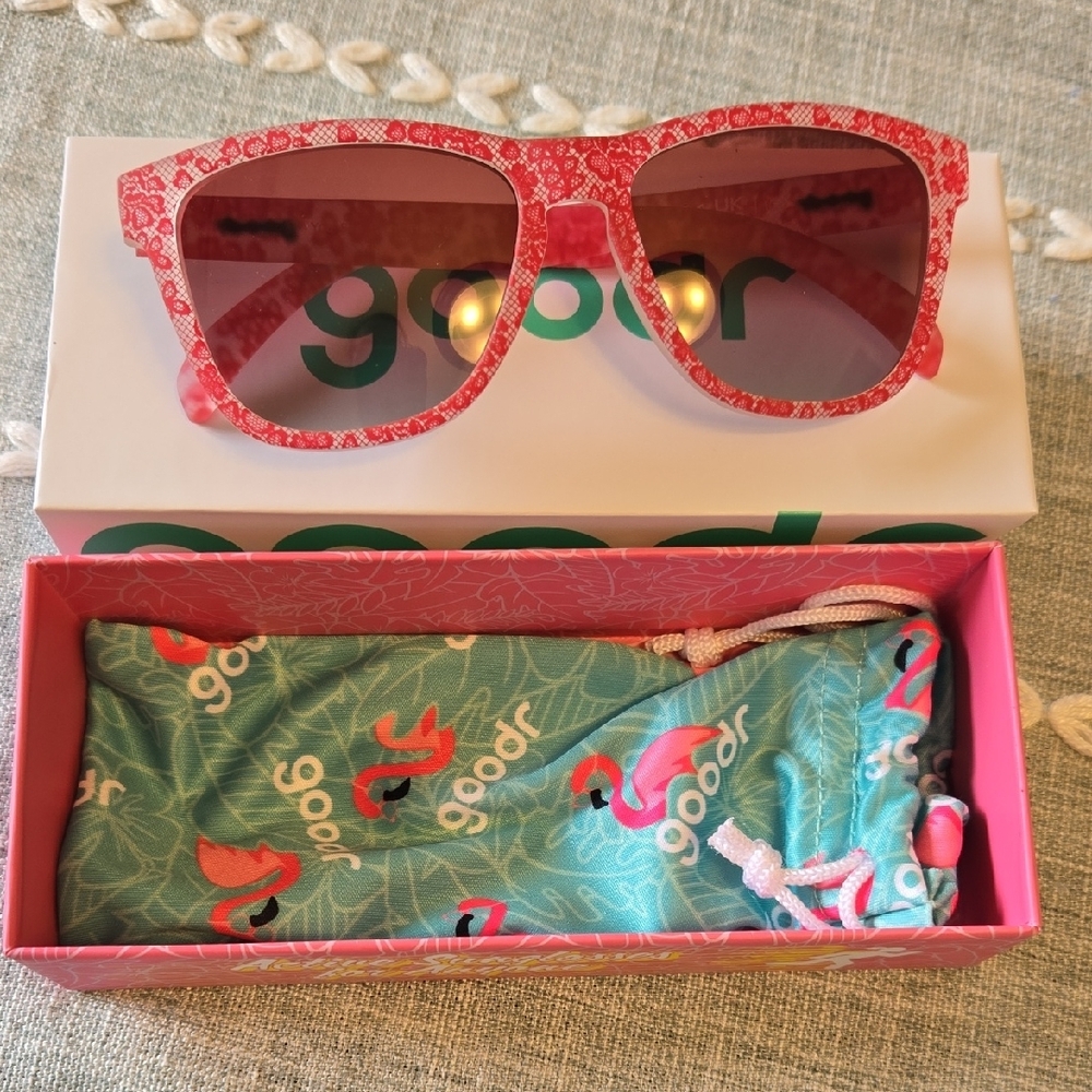 Goodr Pink Patterned Sunglasses